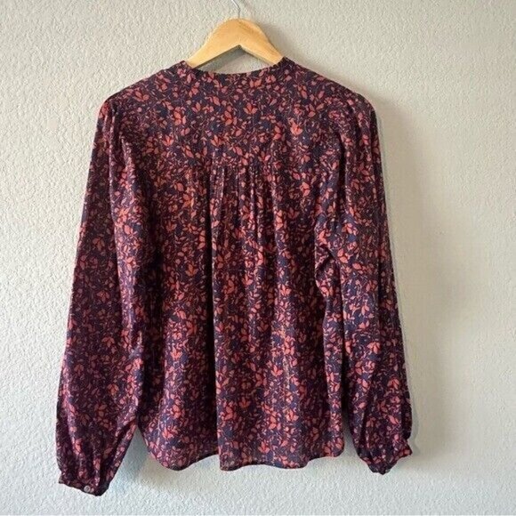 Loft Shimmer Floral Blouse Women’s Size Small - Picture 3 of 10